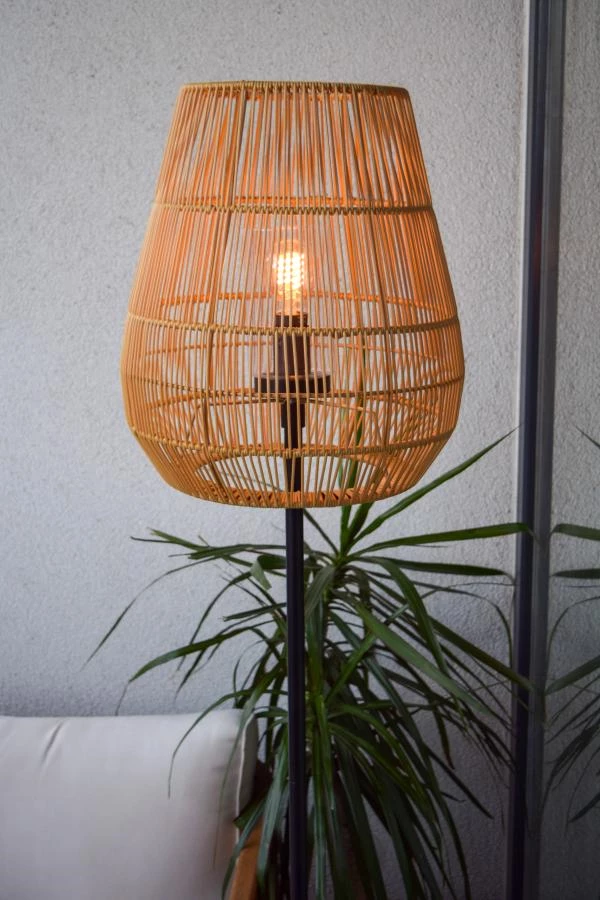 Lucide NERIDA - Floor lamp Indoor/Outdoor - Ø 35 cm - 1xE27 - IP44 - Natural - ambiance 2